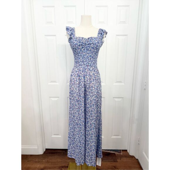 Yumi Kim Pants - NWT Yumi Kim Womens Angel Eyes Blue Leanne Jumpsuit Medium